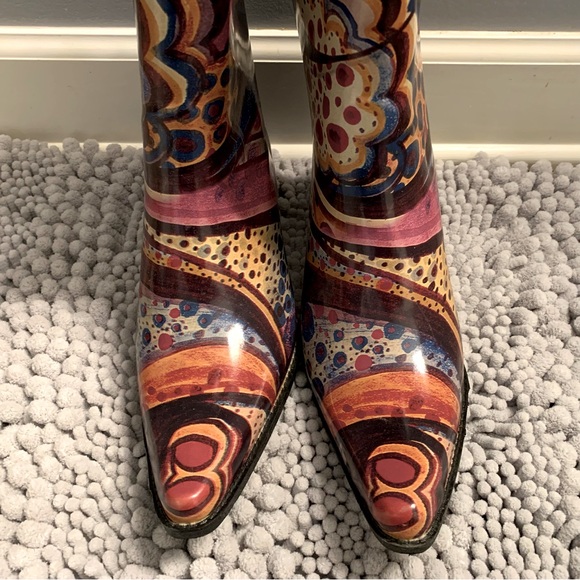 Corkys Nomad Yippy Rubber Rain Boots - Size 8 - Picture 2 of 5